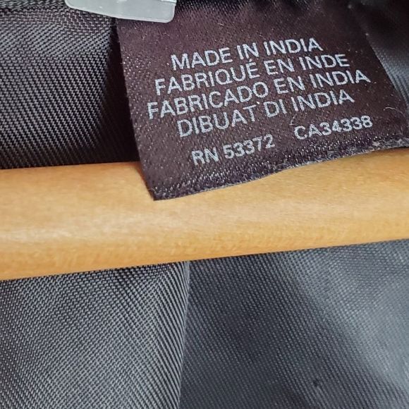 French Connection Black Leather Studded Moto Jacket Size 6 S - Picture 5 of 6